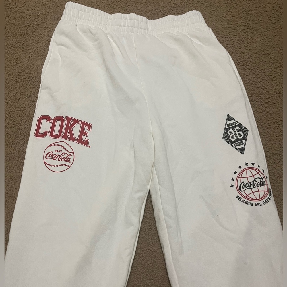 Coke Cola White Sweatpants